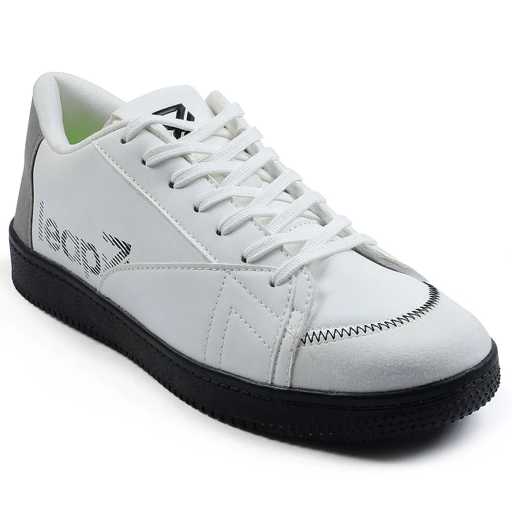 Leap7x White Casual Lacing Sneakers For Men NEXTER-1E By Liberty easy - to - put - on shoes