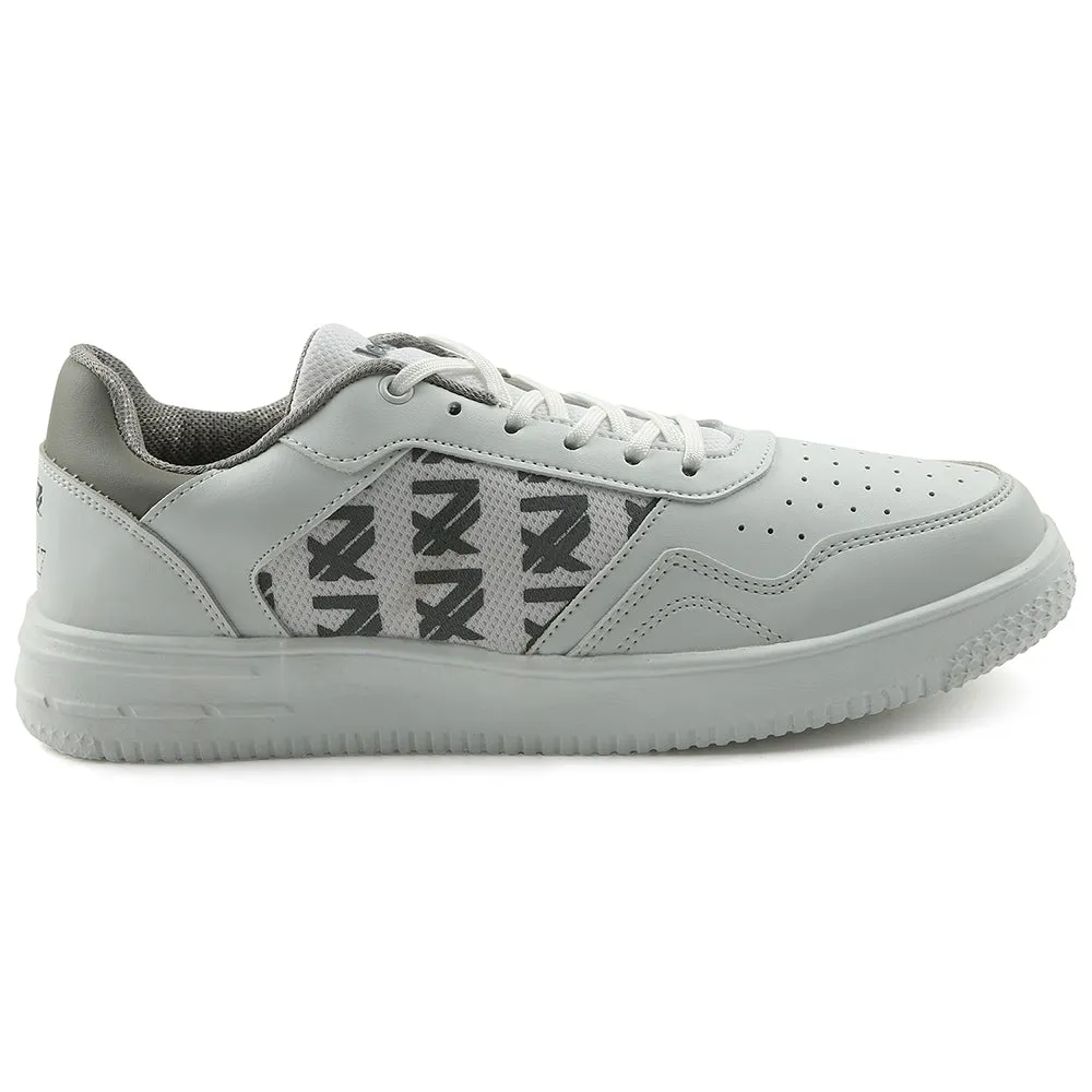 Leap7x White Casual Lacing Sneakers For Men SNOOKIS By Liberty forefoot support