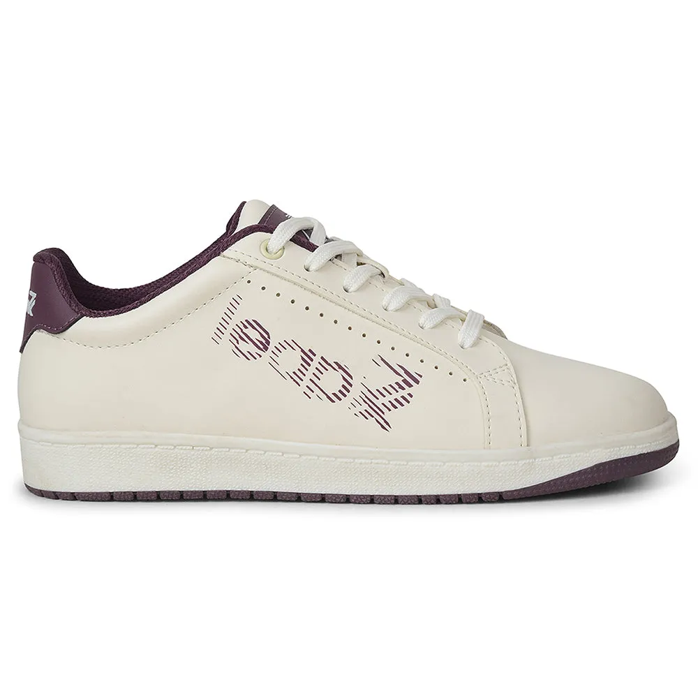 Leap7x White Casual Lacing Sneakers For Women ALLURE-1 By Liberty indoor - workout running shoes