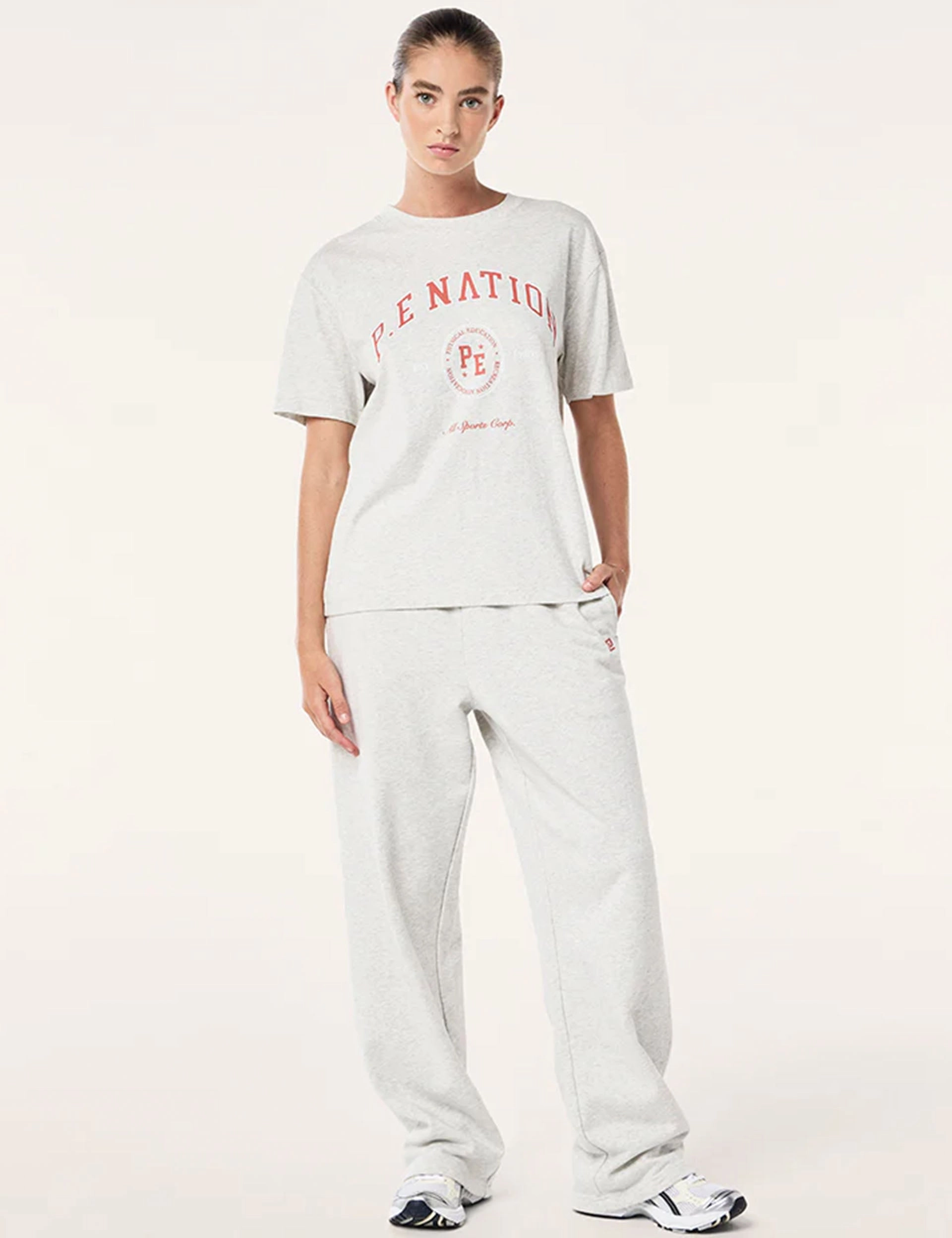 Adjustable Fit System Soft Touch Fabric Liberation Tee - Light Grey Marle