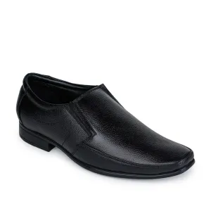 Fortune (Black) Classic Loafer Shoes For Men HOL-15 By Liberty lug - sole shoes Shock Absorption Core