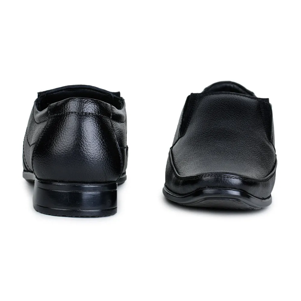 running in an iconic bridge area shoes slip - on footwear Fortune (Black) Classic Loafer Shoes For Men HOL-15 By Liberty