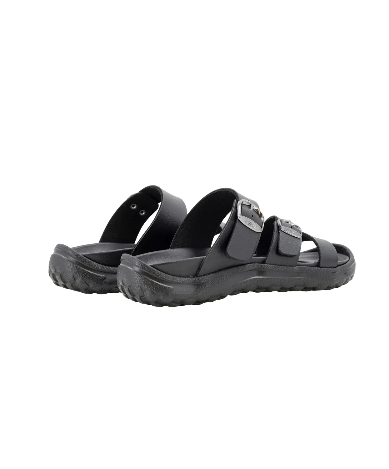 MBT Oita Black Womens Recovery Slides Soft Material