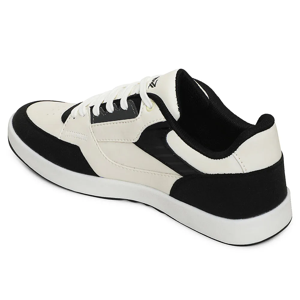 Leap7x White Casual Lacing Sneakers For Men AMAZER-20E By Liberty running socks strength - training shoes