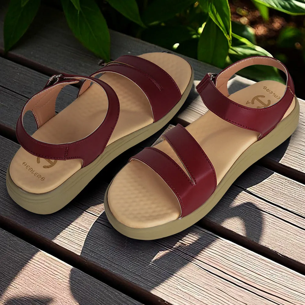 Healers Cherry Casual Sandal For Women ZUBIE-8E By Liberty Midfoot Shank sports shoe alternative