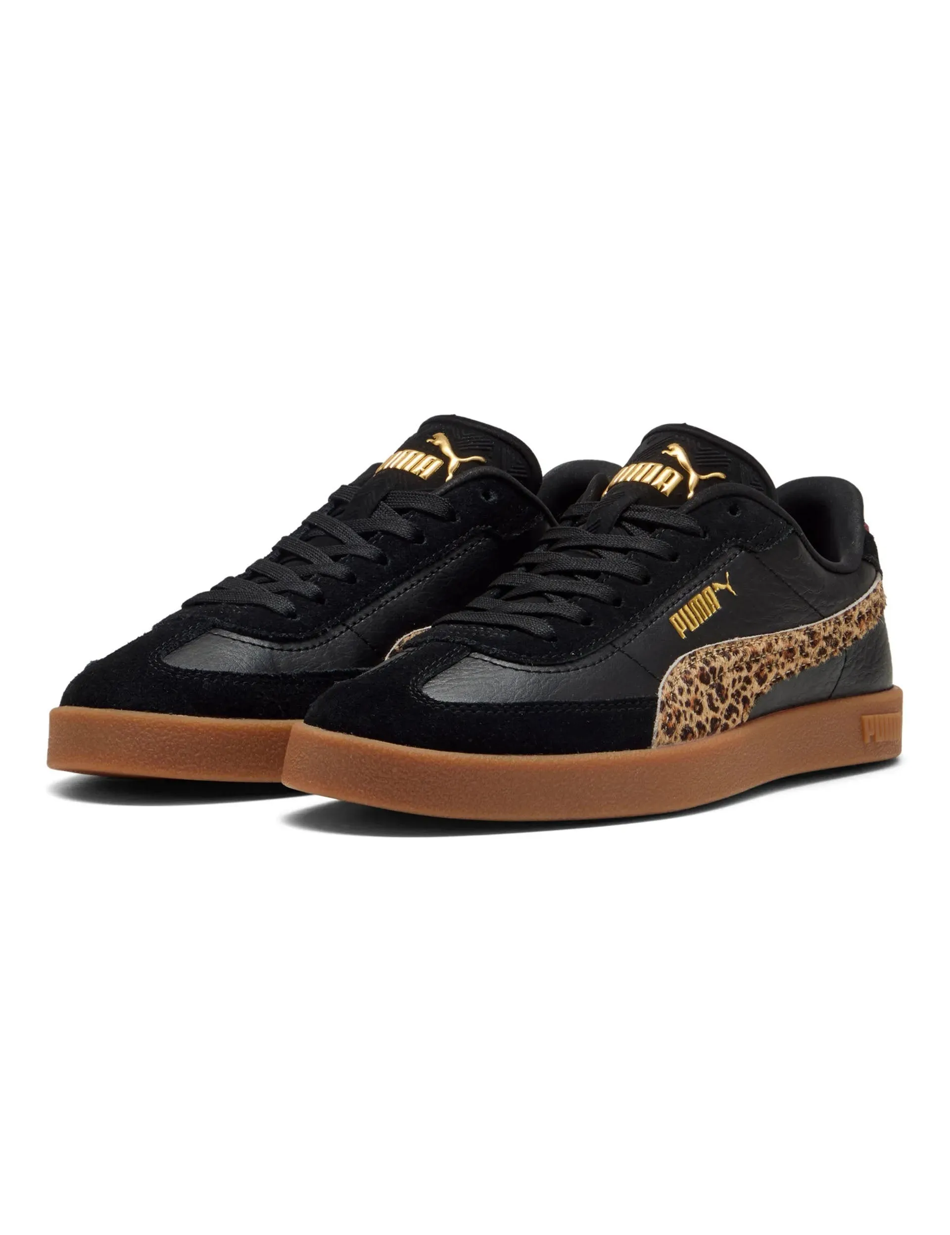 Versatile Design Padded interior Club II Era Animal Flair Sneakers - Black/Toasted Almond
