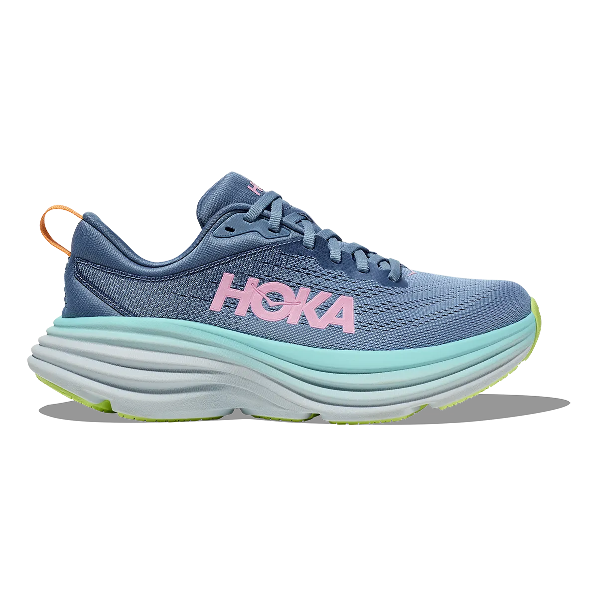 Stretchable Collar Rainy day run Hoka Bondi 8 - Shadow - Dusk