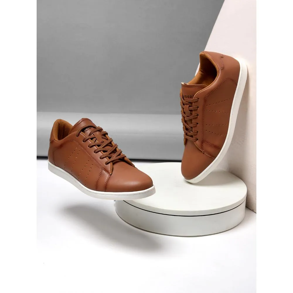 Soft TPU Overlays Gliders Casual Tan Lacing Sneakers For Men ANDERSON By Liberty