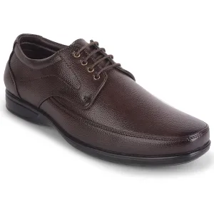 heel - strap shoes eco - friendly material shoes Fortune Brown Lacing Formal Derby Shoes For Men HML-5E By Liberty