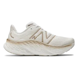 New Balance Fresh Foam X More V4 - White - Gold Metallic - Moonbeam Molded Grooves