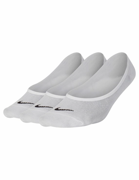 Everyday Lightweight Footie Socks (3 Pairs) - White Smooth surface traction snow - running shoes