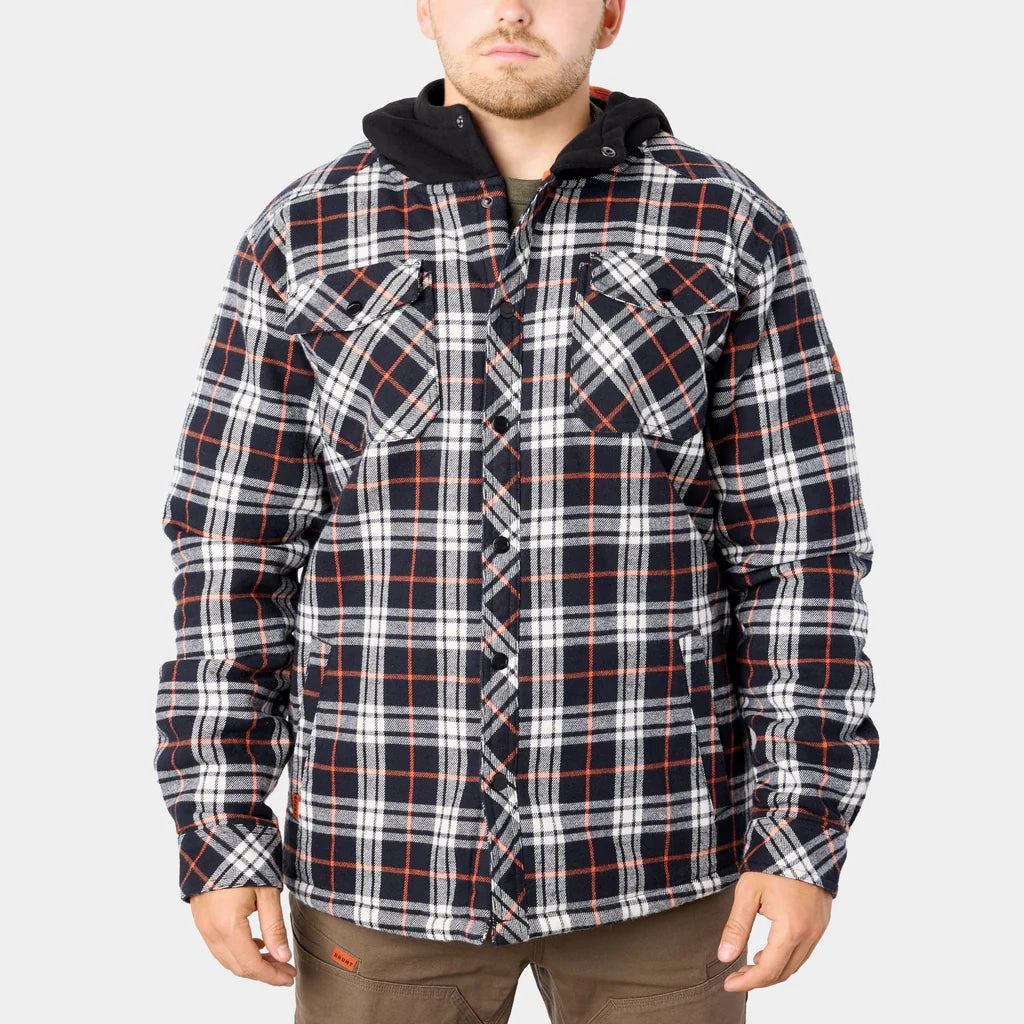 Brunt The Flannel Jacket Quilted Flannel Work Jacket Men's DurableWeave