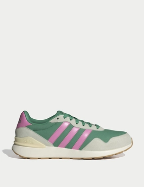 Wide Fit Option Run 60S 4.0 Shoes - Semi Court Green/Bliss Pink/Warm Vanilla