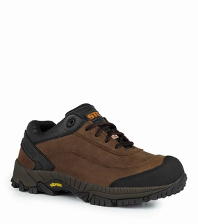 Foam Composite Amazing flexibility Bruce, Brown | Athletic Leather Work Shoes | Vibram TC4  Outsole