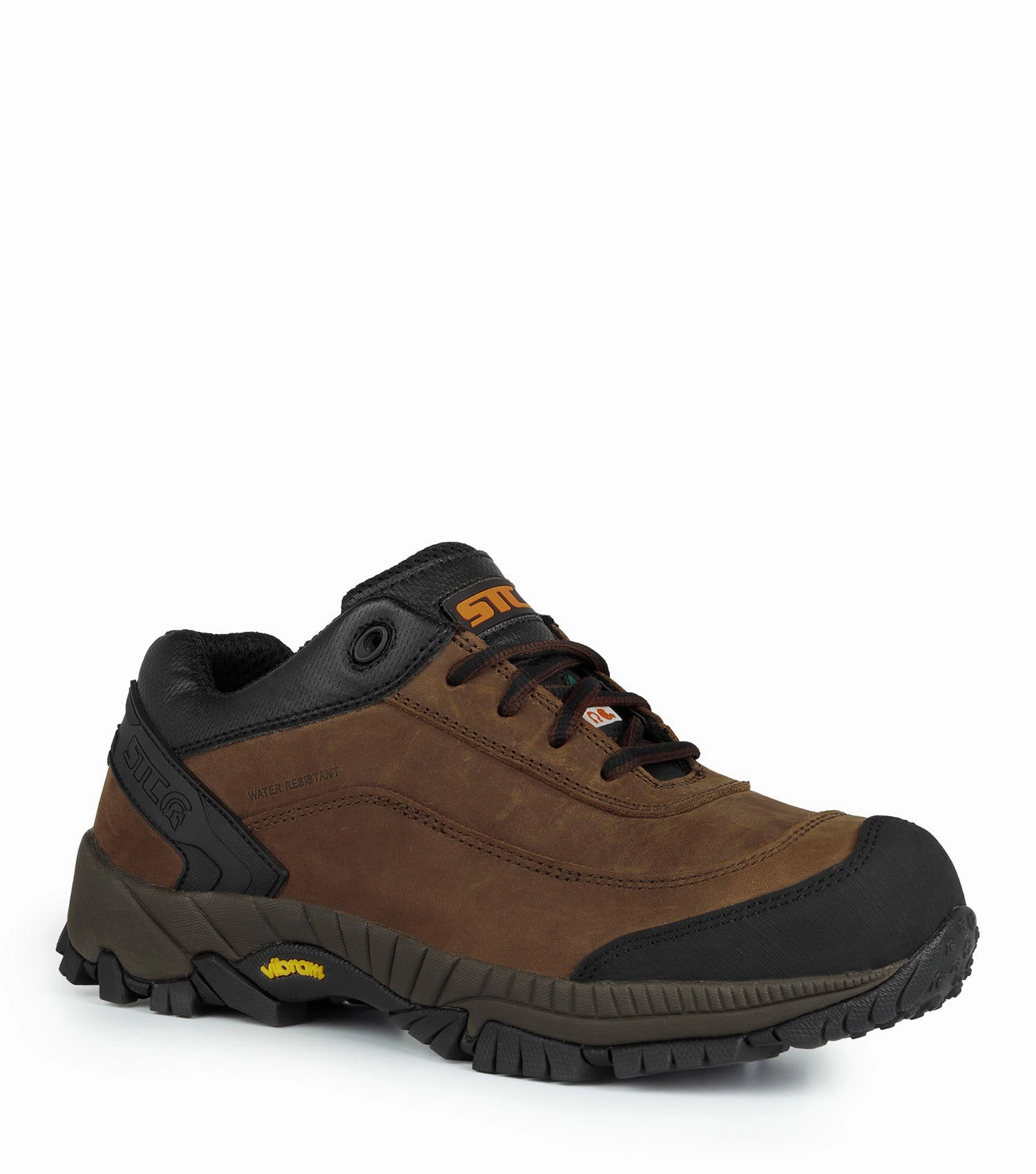 temperature regulation High Abrasion Resistance Bruce, Brown | Athletic Leather Work Shoes | Vibram TC4  Outsole