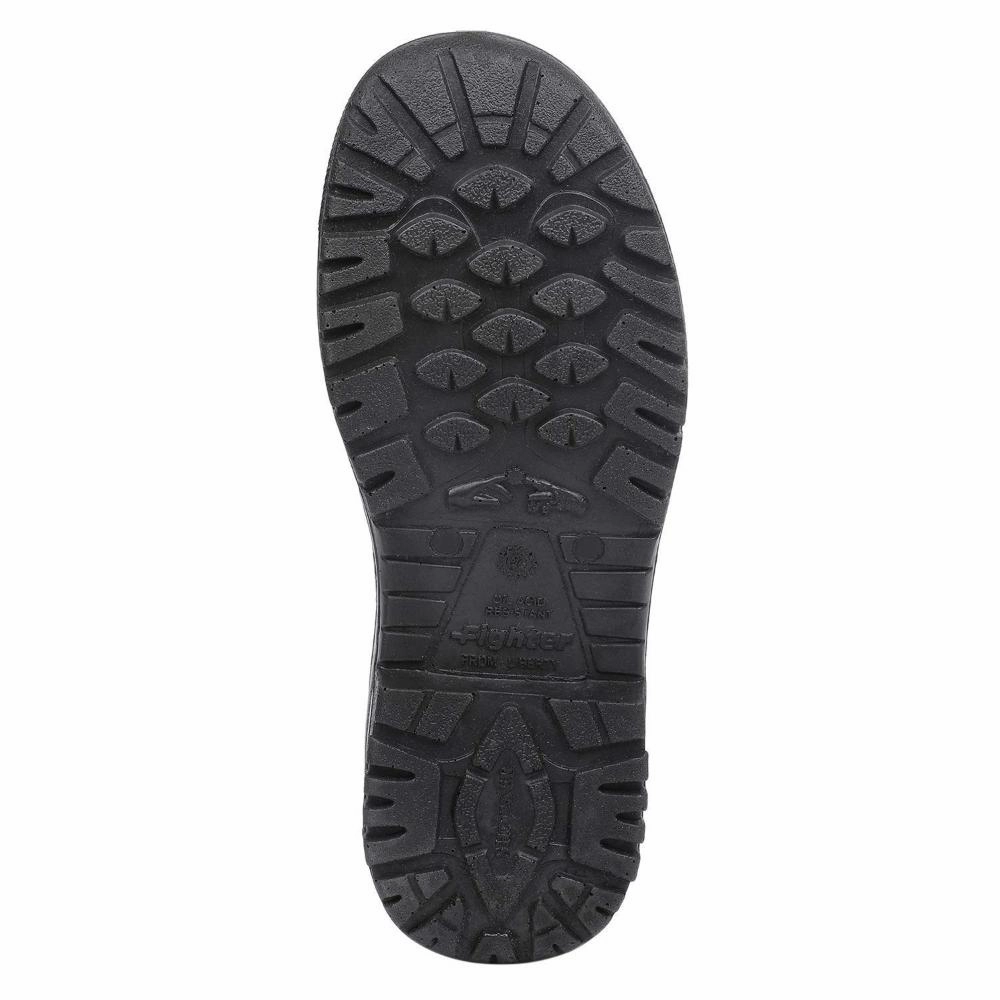 advanced All - gender Warrior Black Steel Toe Industrial Safety Shoes for Men FIGHTER MEN By Liberty