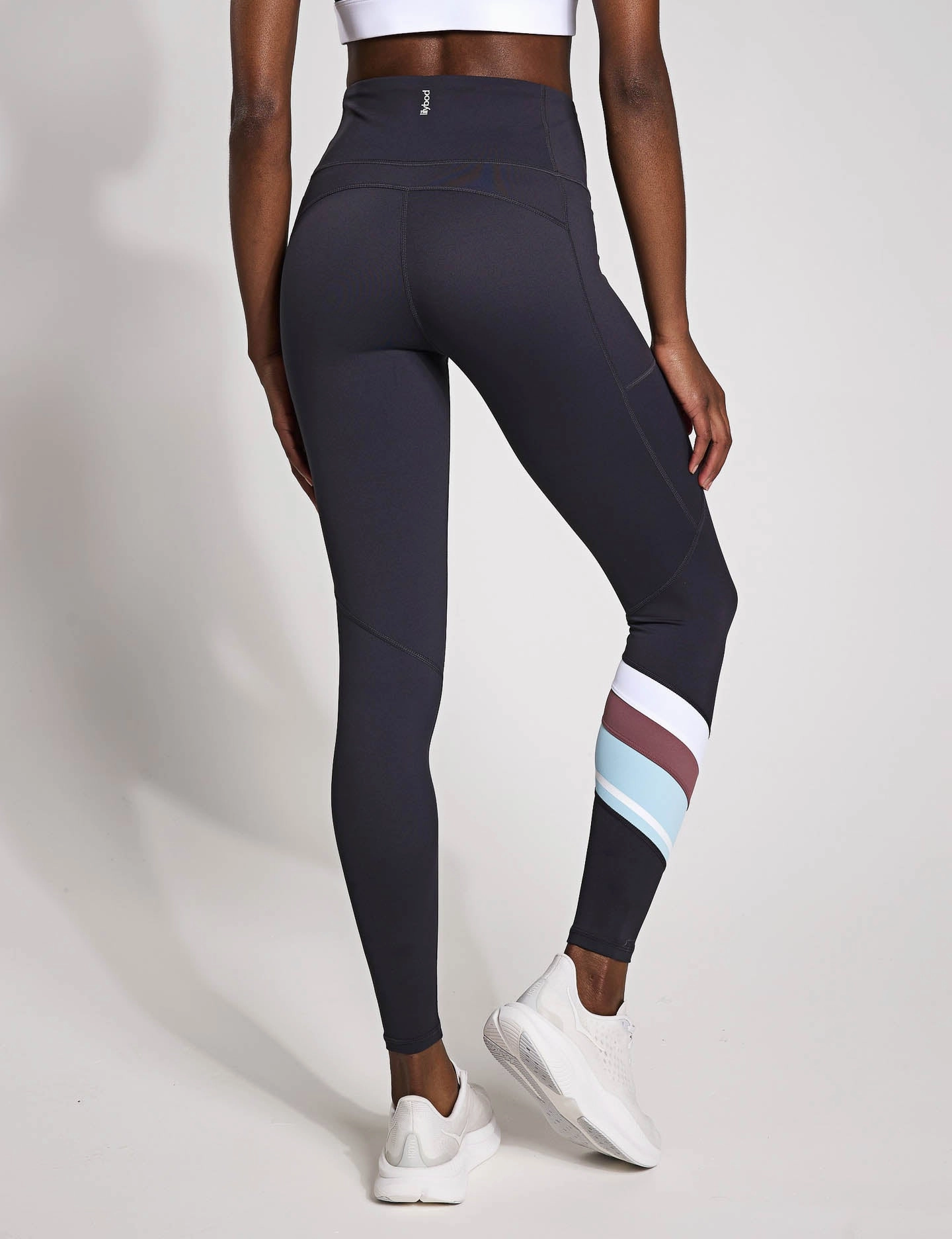 Ultra Durable Fit For Action Limitless Legging - Charcoal/Pale Blue