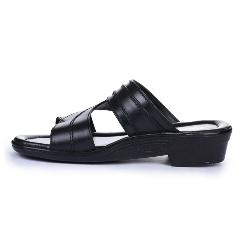 running - motivation Adjustable Laces Coolers Casual Black Slippers For Men 7153-37 By Liberty