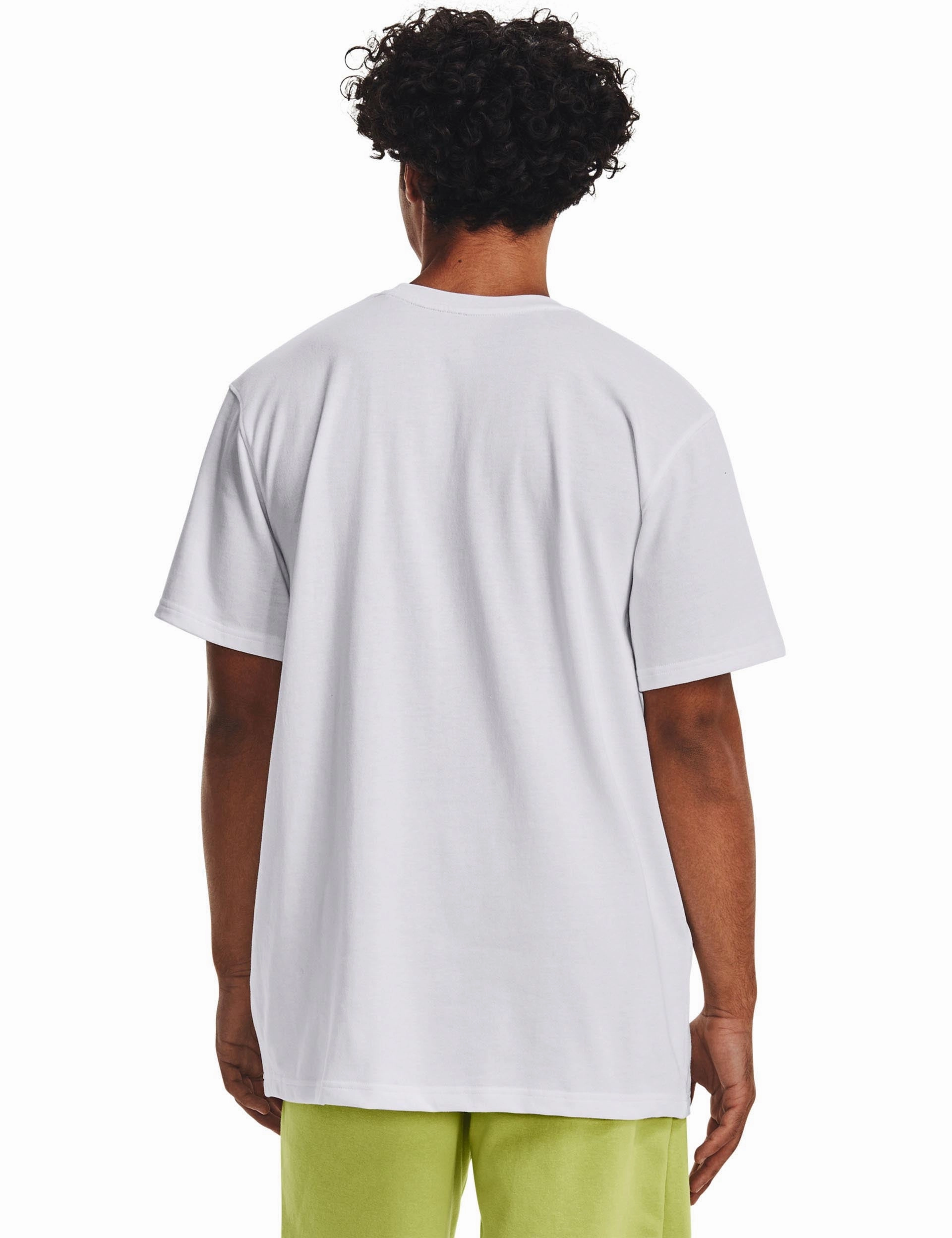 Logo Embroidered Heavyweight Short Sleeve - White/Black Joyful Mood