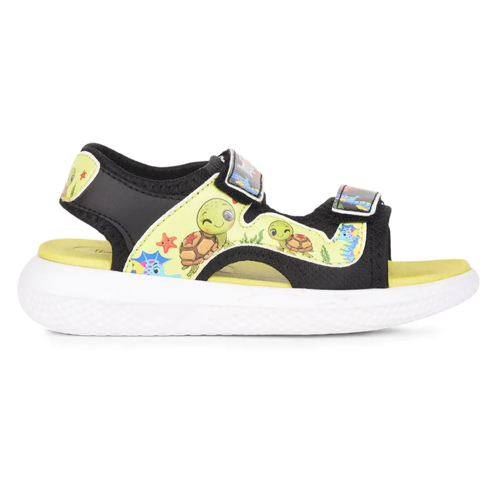 combination shoes Lucy & Luke Black Casual Sandal For Kids HIPPO-51 By Liberty