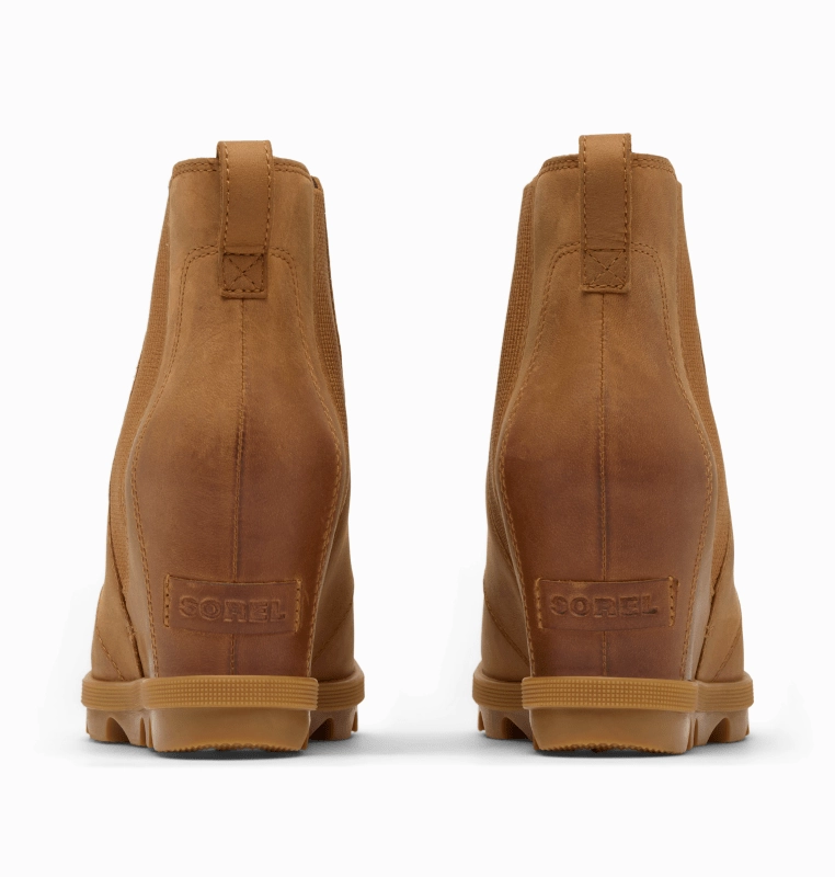Neat Edge clean design Sorel Women's Joan Rhapsody Chelsea Wedge - Velvet Tan/Gum
