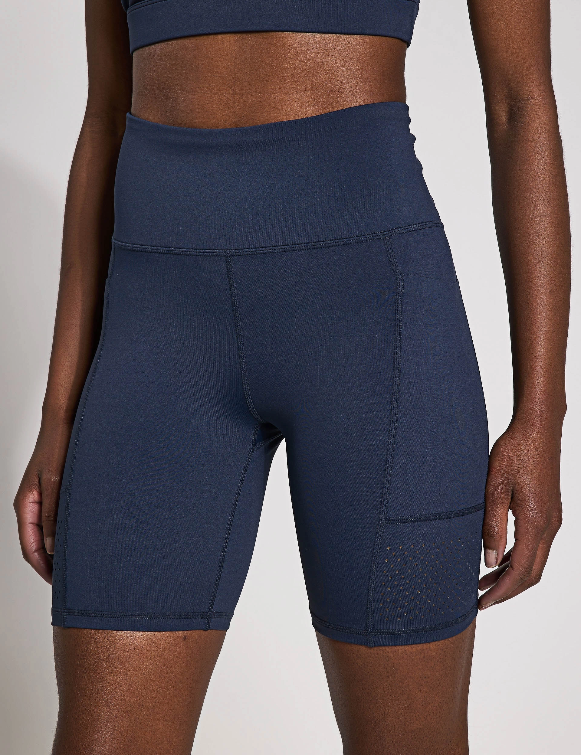 Non Restrictive Cut Comfortable Shorts Lottie Bike Short - Navy Blue