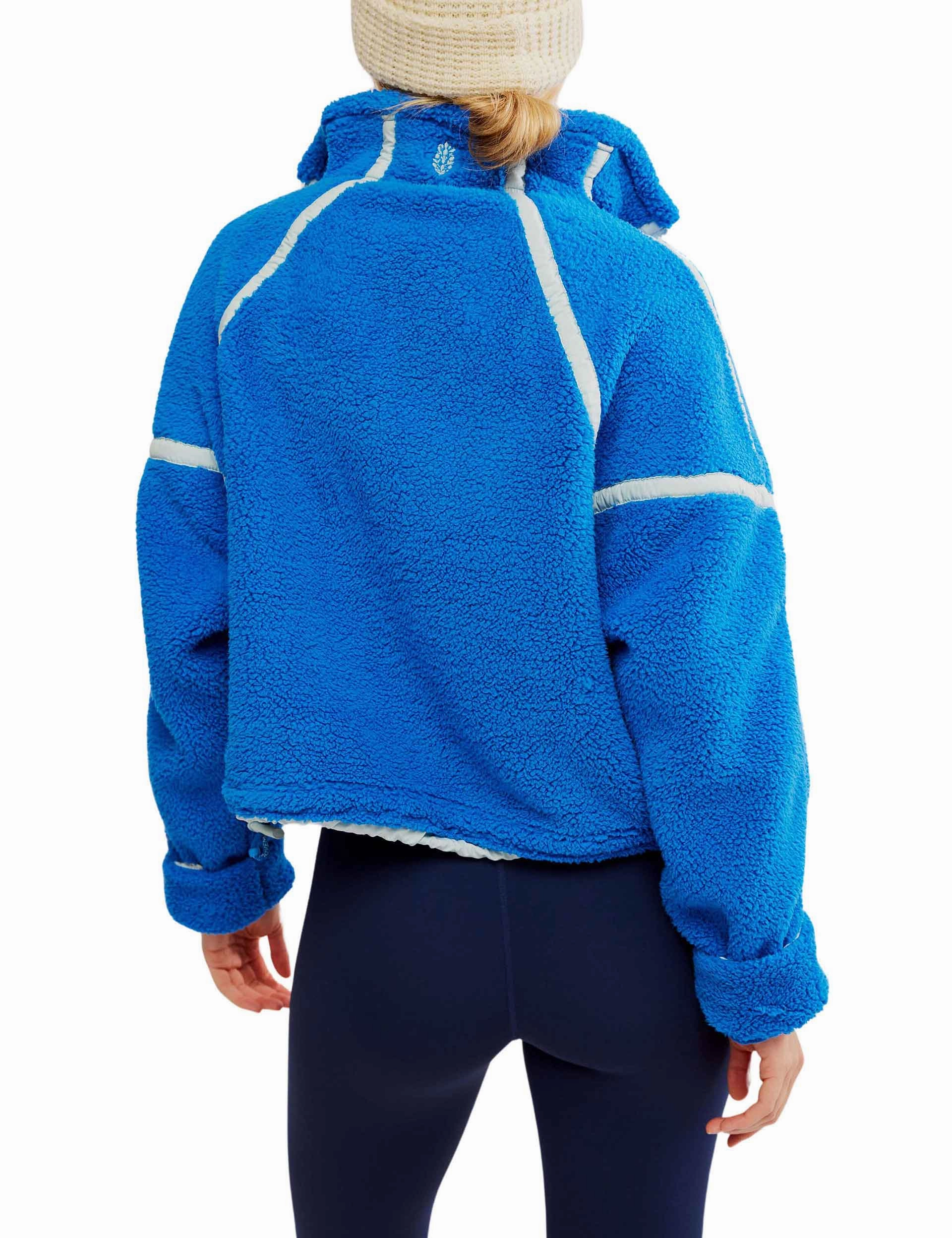 Mountain High 1/2 Zip Fleece - Midatlantic Combo Oversized style Kangaroo like