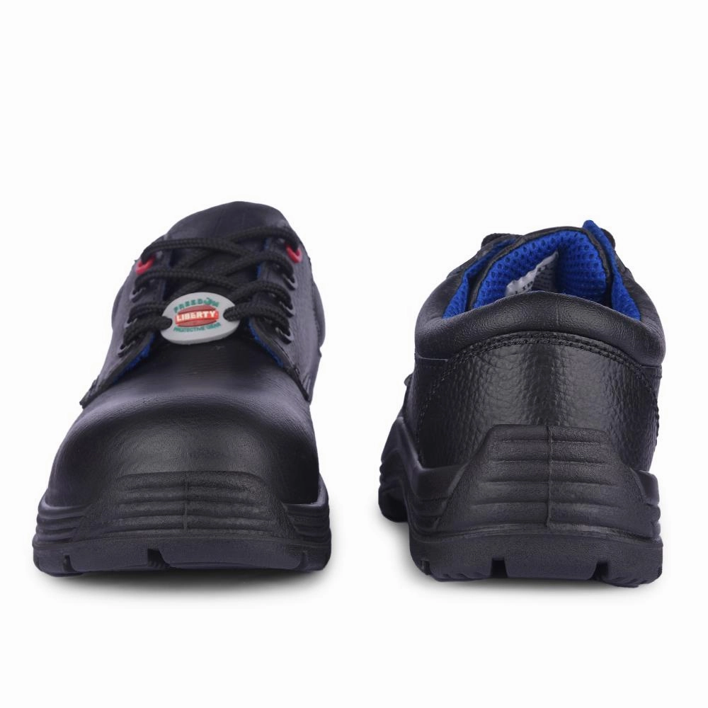 Freedom By Liberty Mens SURKSHA1CJ Black Safety Lacing Shoes bumpy ride running in a beach area shoes