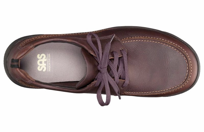 SAS Men's Move On Lace Up Shoes - Brown Pure Linen Blend Next Core