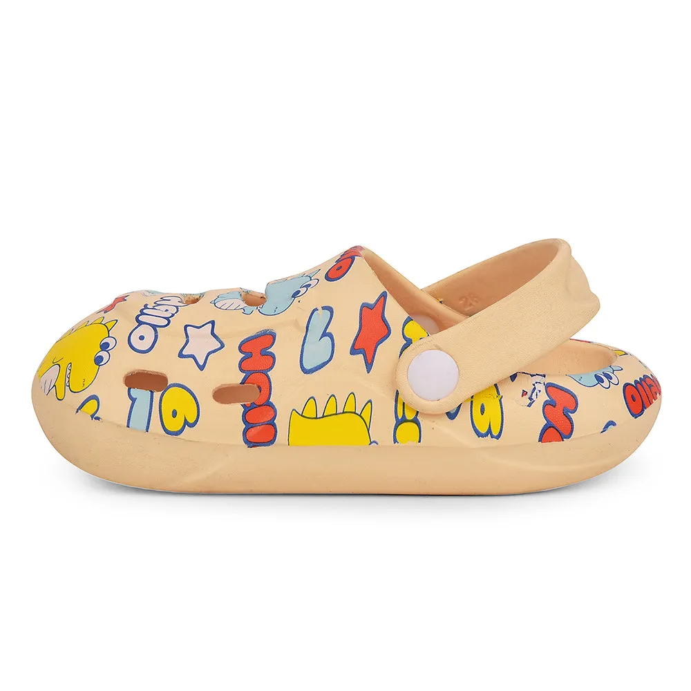 virtual run Lucy & Luke Beige Casual Clogs For Kids SANDWALK By Liberty