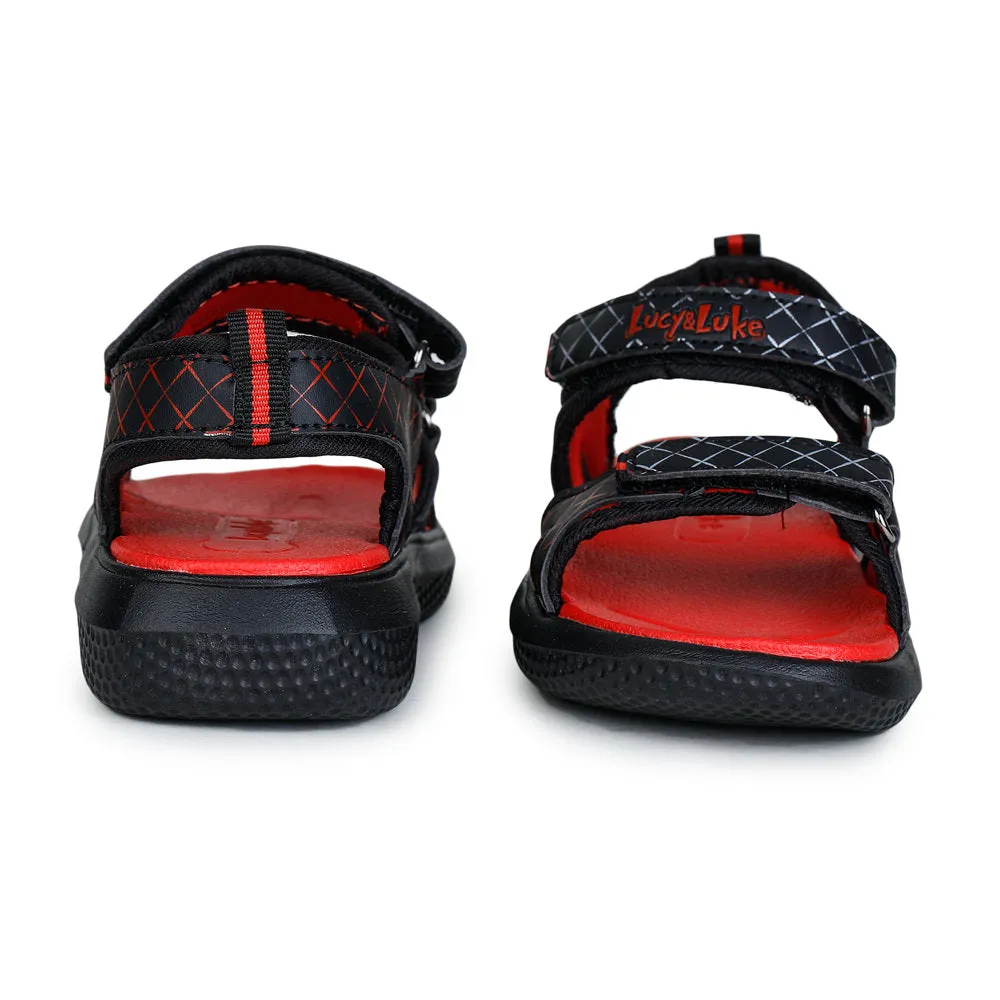 Lucy & Luke (Black) Casual Sandal For Kids HIPPO-4 By Liberty Warm