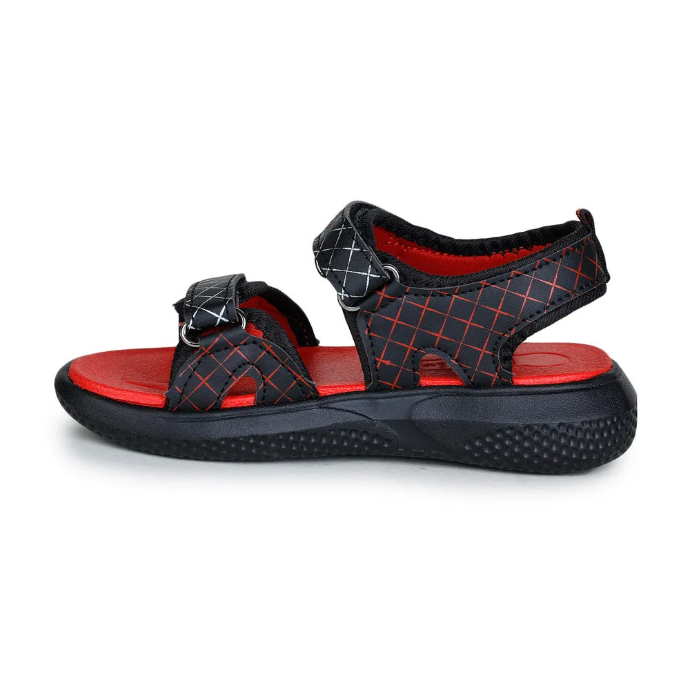 Ankle Lock Lucy & Luke (Black) Casual Sandal For Kids HIPPO-4 By Liberty