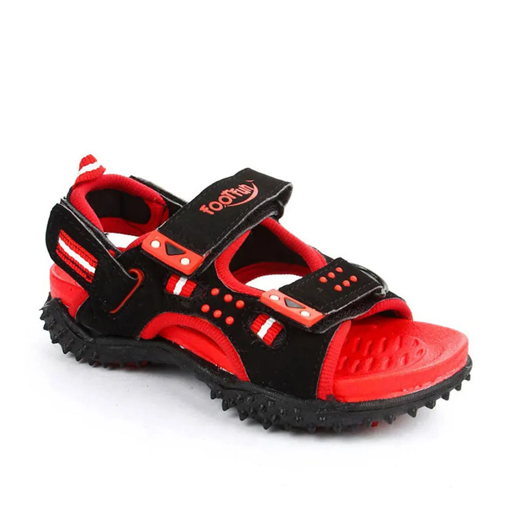 Abrasion Resistant Toe Cap Friction Reducite Insole Lucy & Luke (Black) Casual Sandal For Kids SPLENDOR By Liberty