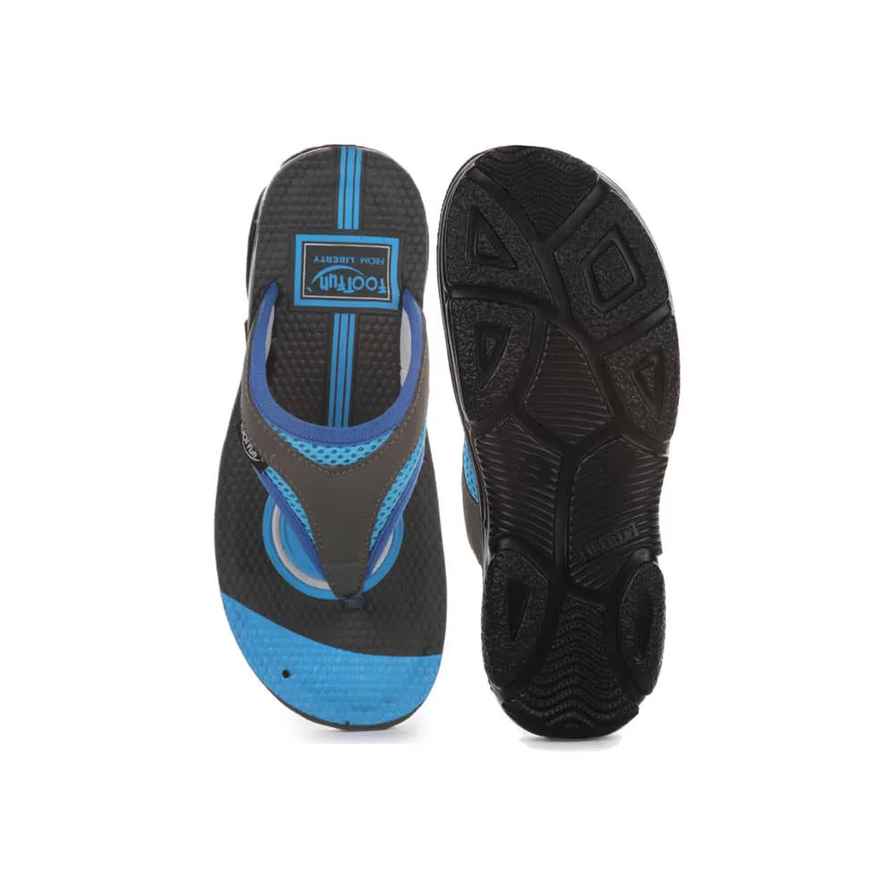 Rocker Geometry Sole Lucy & Luke (Blue) Casual Flip Flop For Kids EASTON By Liberty