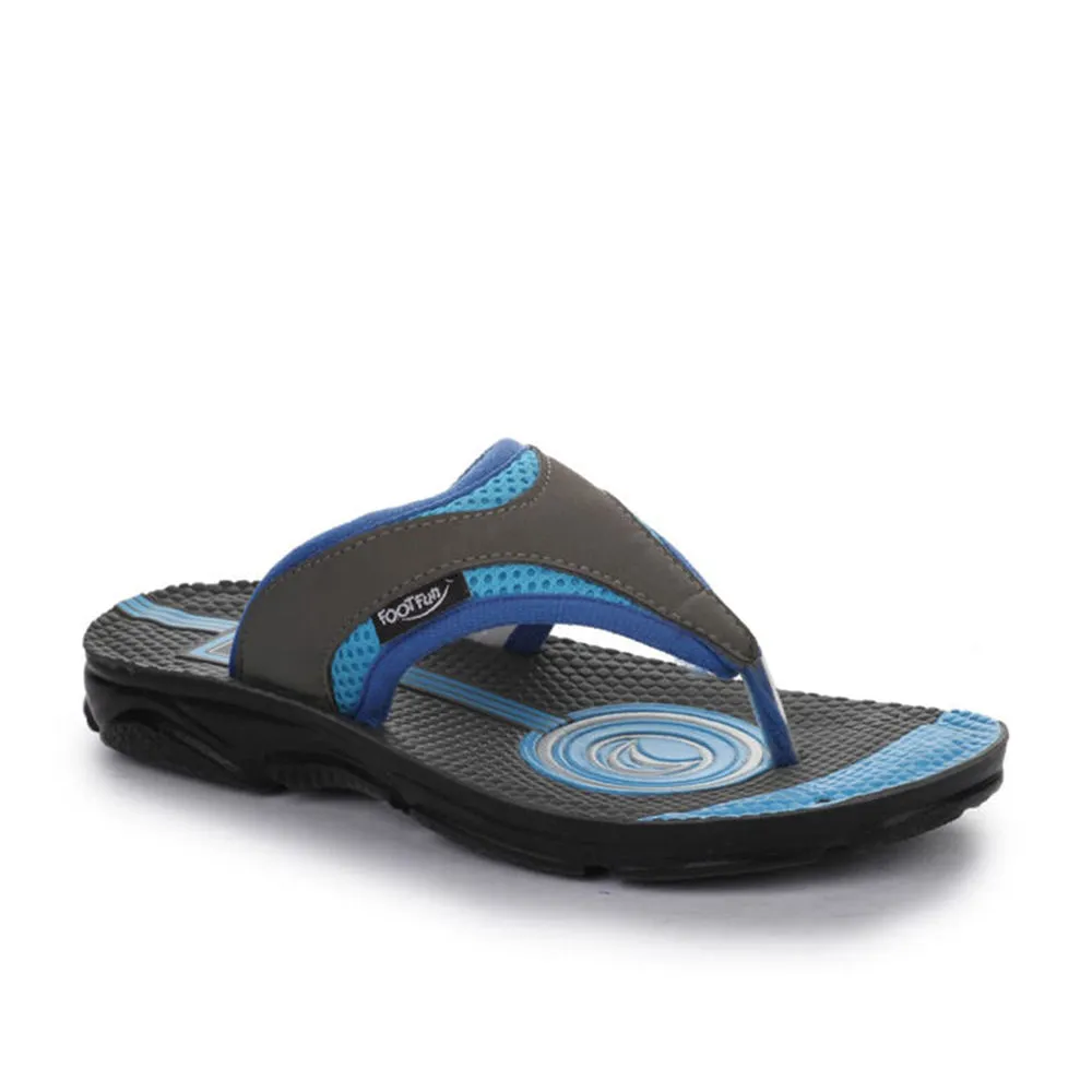 Lucy & Luke (Blue) Casual Flip Flop For Kids EASTON By Liberty custom - made shoes