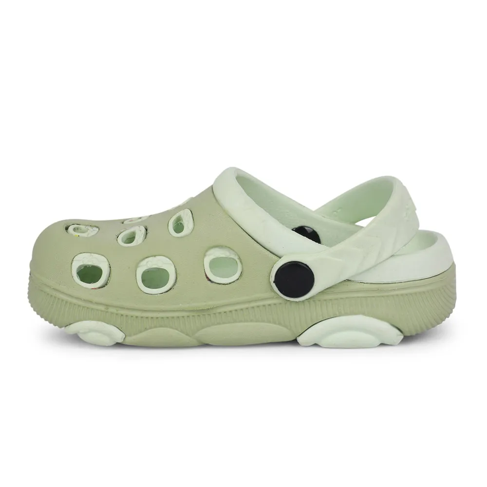 all - terrain - feature shoes Lucy & Luke Green Casual Slingback Clogs For Kids LPMXT-823 By Liberty