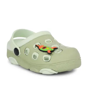 pair Lucy & Luke Green Casual Slingback Clogs For Kids LPMXT-823 By Liberty