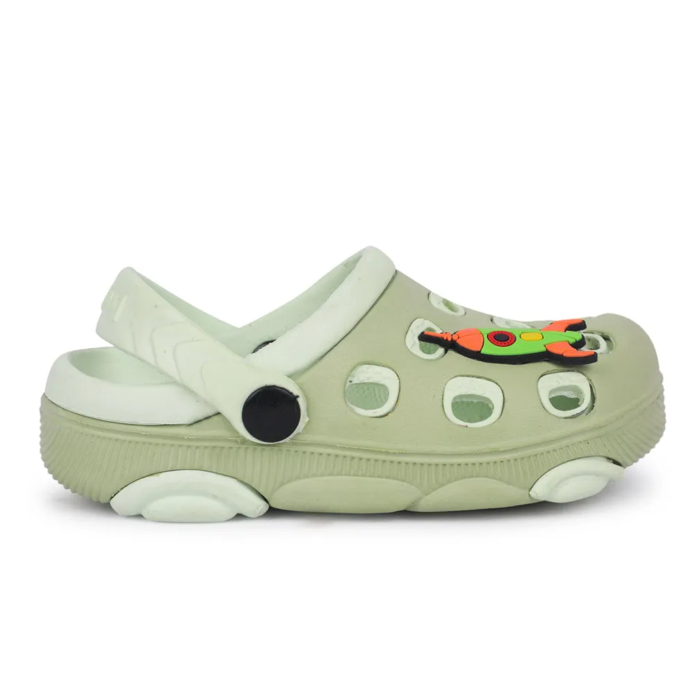 hurdles shoes Lucy & Luke Green Casual Slingback Clogs For Kids LPMXT-823 By Liberty