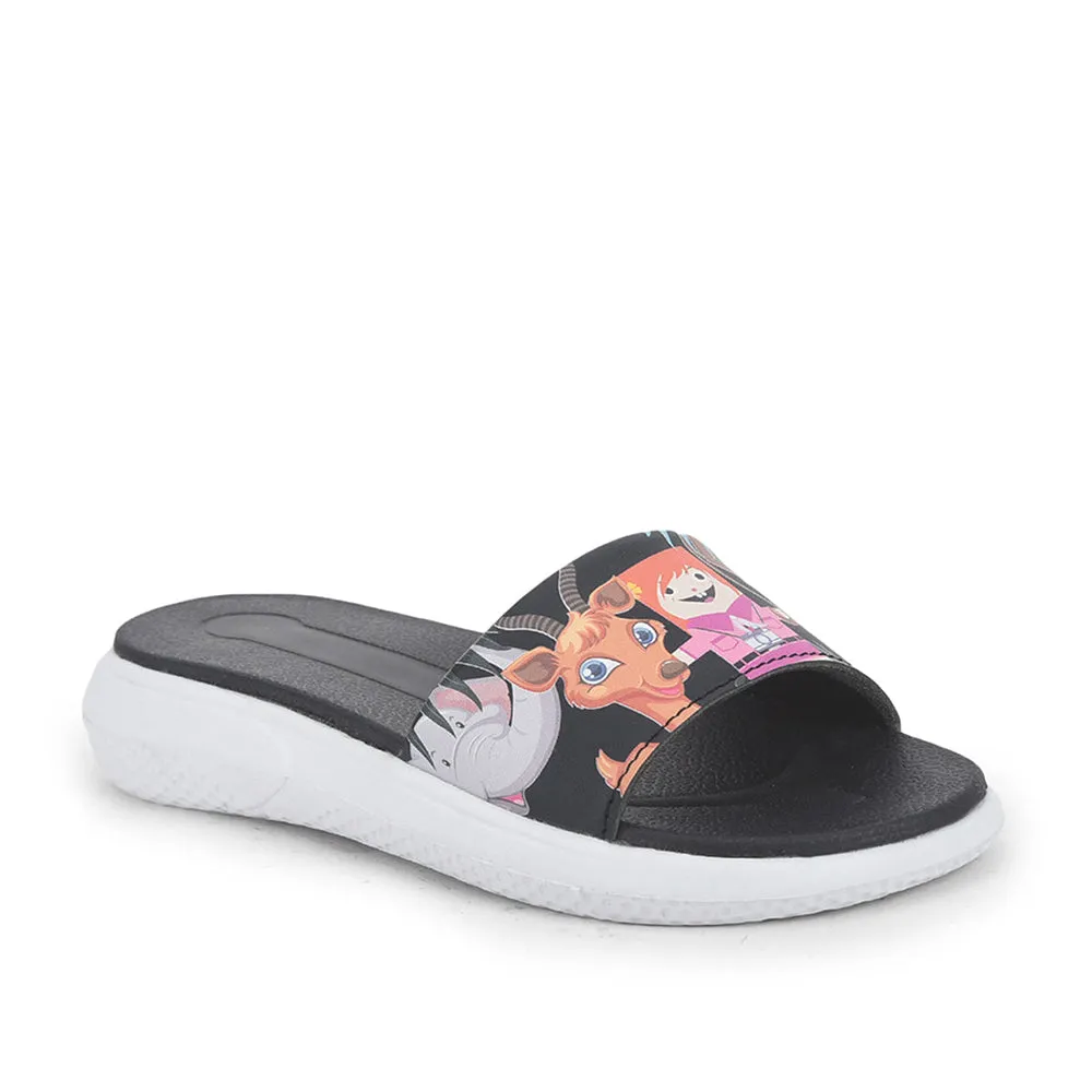 Lucy & Luke (Navy Blue) Casual Slippers For Kids HIPPO-30S By Liberty Friction Free Lining