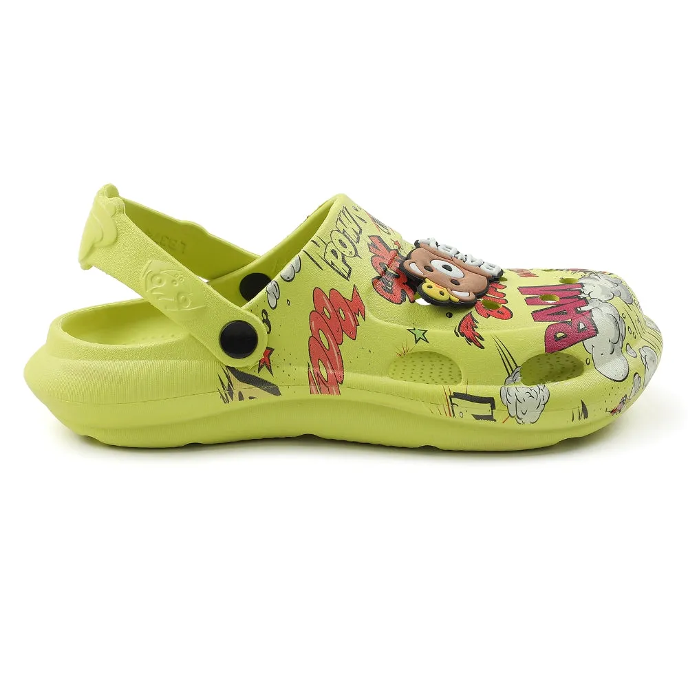 Lucy & Luke P. Green Casual Sling Back Clogs For Kids ALEX-10E By Liberty Strappy Design