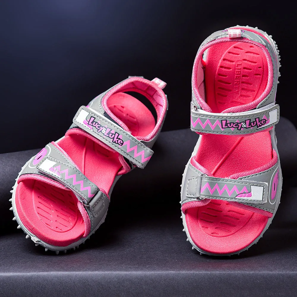 rugby shoes Lucy & Luke Pink Casual Sandal For Kids ASPIRE By Liberty