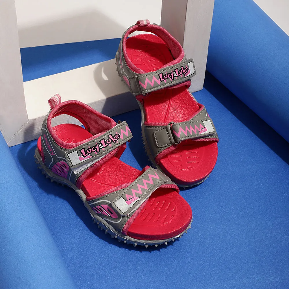 fair play Comfort - innovation Lucy & Luke Pink Casual Sandal For Kids ASPIRE By Liberty