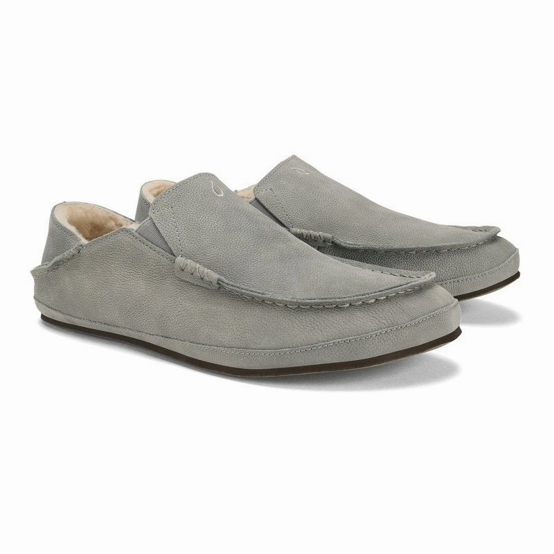 Minimalist Style Mature Charm Olukai Men's Moloa Slipper - Sharkskin