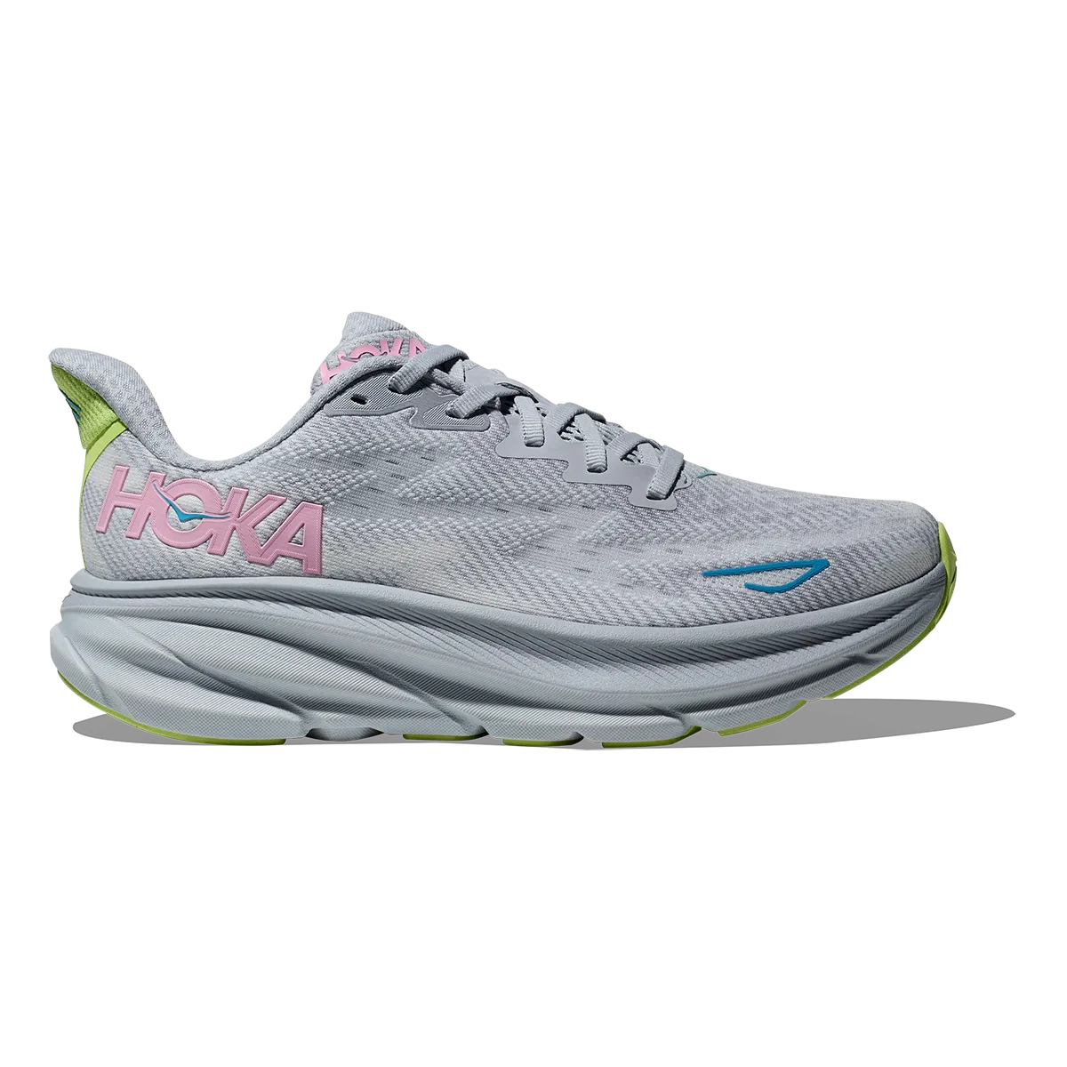 Hoka Clifton 9 - Gull - Sea Ice Anti Slip Tread breathable - membrane