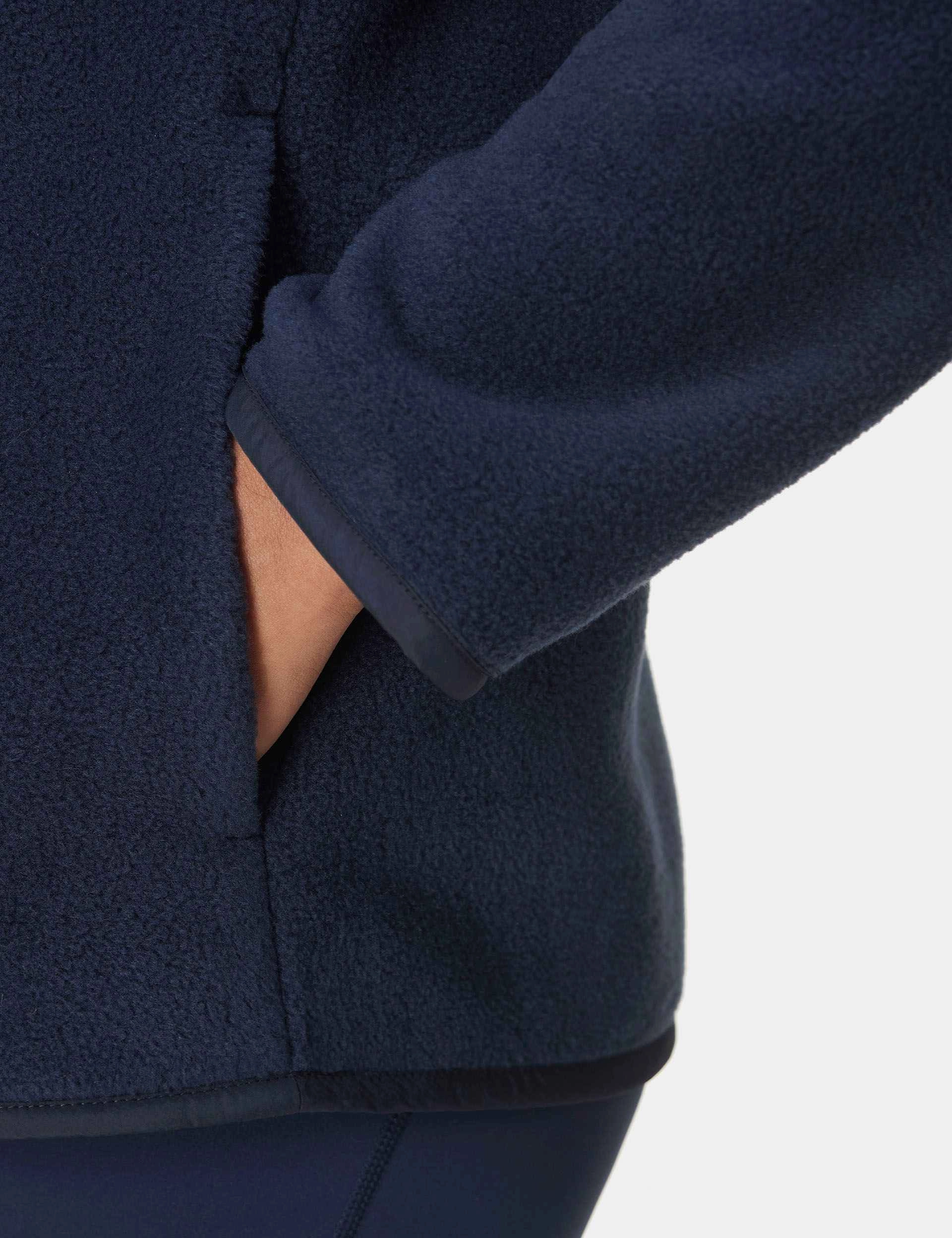 AntiBacterialTextile Mallow Half Zip Pullover - Navy Blue