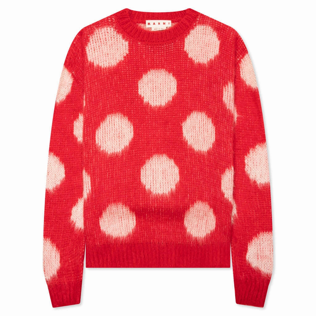 Marni Roundneck Sweater 'tulip' Pure Core Sequin Glow