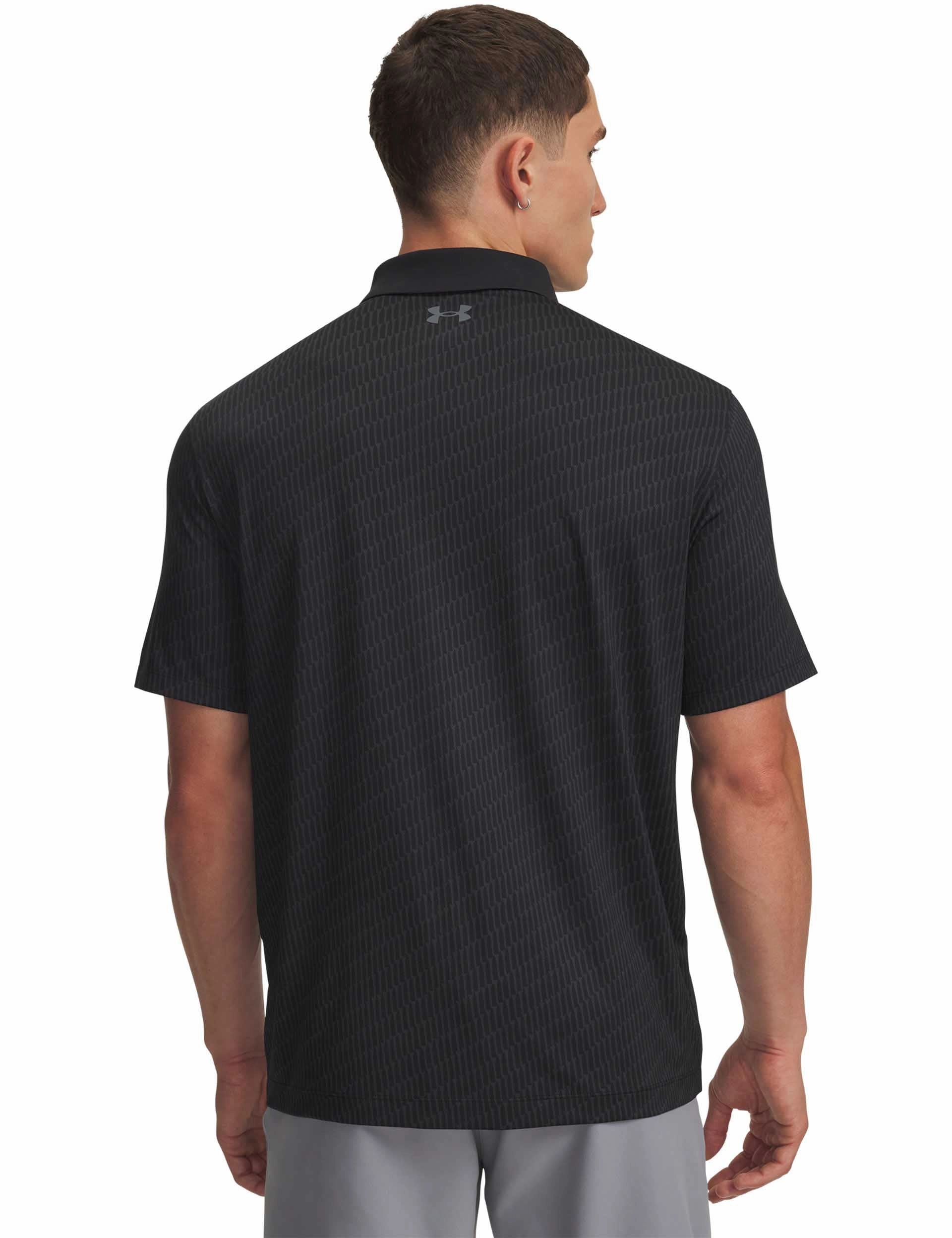 Matchplay Printed Polo - Black/Anthracite/Pitch Gray UltraSoftFinish