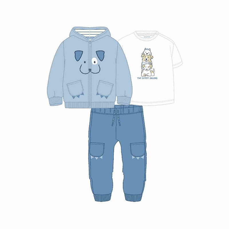 Printed Mayoral 3 piece Tracksuit - Breeze/Cap