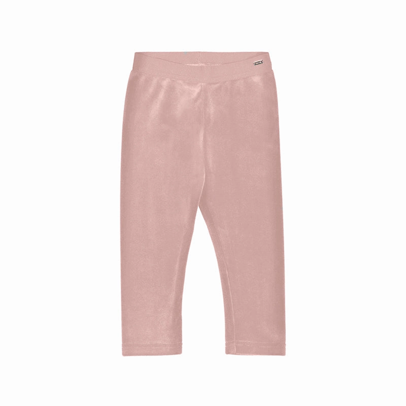Outdoor kids' clothing Laced Mayoral Basic Velvet Leggings - Crystal Pink
