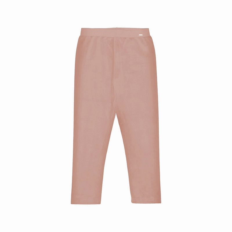 Functional hand - washable Mayoral Basic Velvet Leggings - Makeup Pink